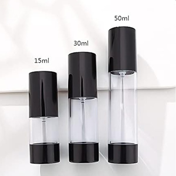 airless pump travel bottles