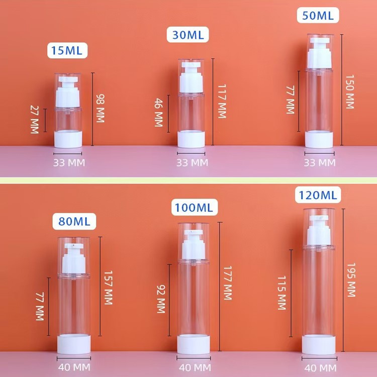 airless pump travel bottles size airless pump travel bottles size